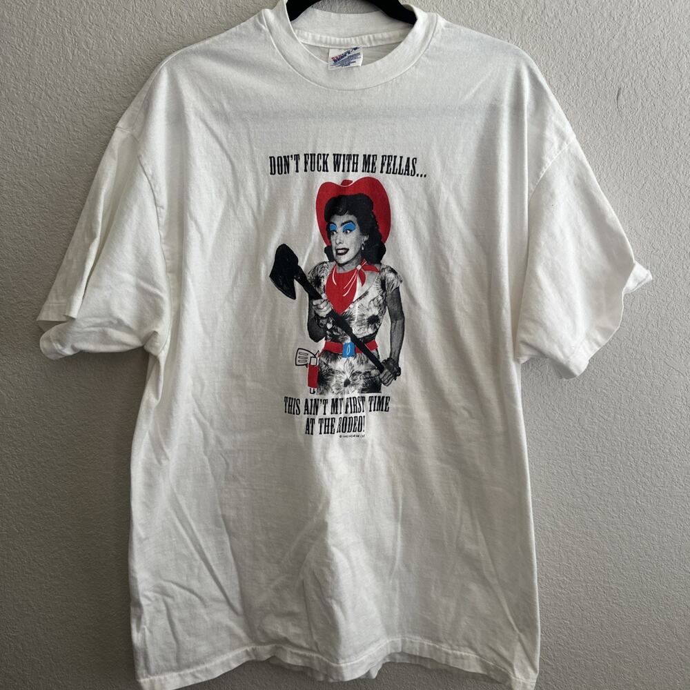 Vintage TShirt Joan Crawford Mommie Dearest Single Stitch Size XL